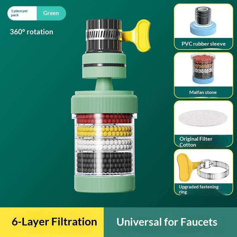 Faucet Water Filter With 360 Degree Rotation Anti Splash Design Efficient Purification For Kitchen Bathroom Sink Daily Home Use