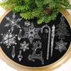 18Pcs Simulation Snowflake Ice Strip Pendants Transparent DIY Christmas Snowflake Icicle Pendants Decorative Exquisite