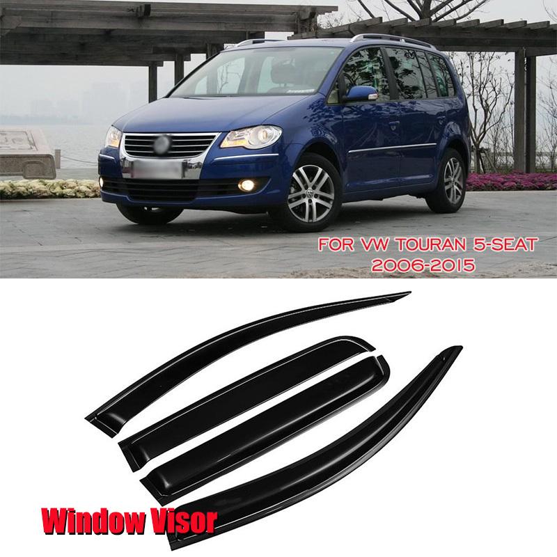 Для Volkswagen VW Touran 5-местный 2006-2015 Козырек на боковое окно Навес Защита от солнца и дождя Дефлектор Защитное покрытие Погодный щит Автомобильный дождевик