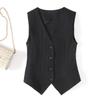 2024 Spring Women's Fashion Europe and The United States Style Casual Slim Vest