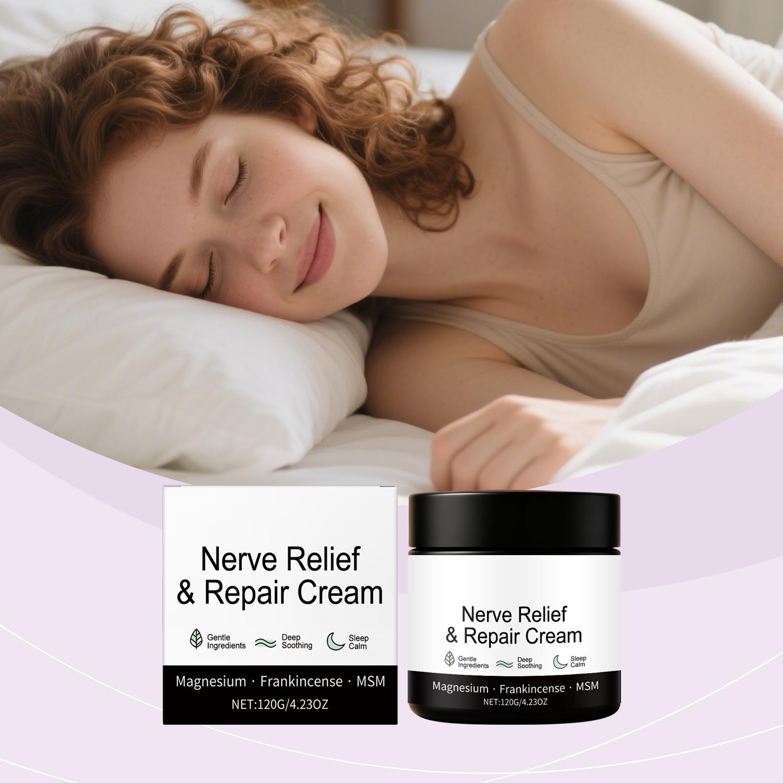 Nerve-Relief Repair Cream Ultra-Comforting Cream for Deep Sleep Muscle Relaxation Soothes Moisturizing Nourishing Skin Care 120g