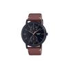 Standard Series 50M Water Resistant Quartz Movement Leather Strap Watch Men Watches Black MTP-B310BL-5AV