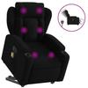 VidaXL Electric Massage Recliner Chair Black Fabric 3204520
