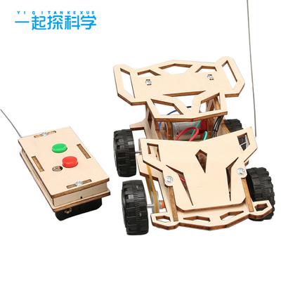 Electric Four-wheel Drive Teaching Aids Remote Control Car Manual Assembly Materials Diy Model Children's Scientific Experiment Gadget