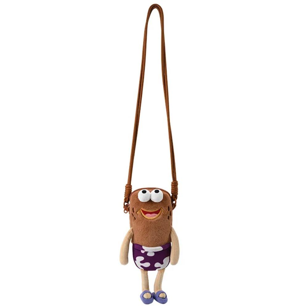 Zaino Peluche Pesce Brutto Carino di SpongeBob, Borsa a Tracolla Personaggio di Bikini Bottom, Borsetta Divertente Peluche per Uso Quotidiano