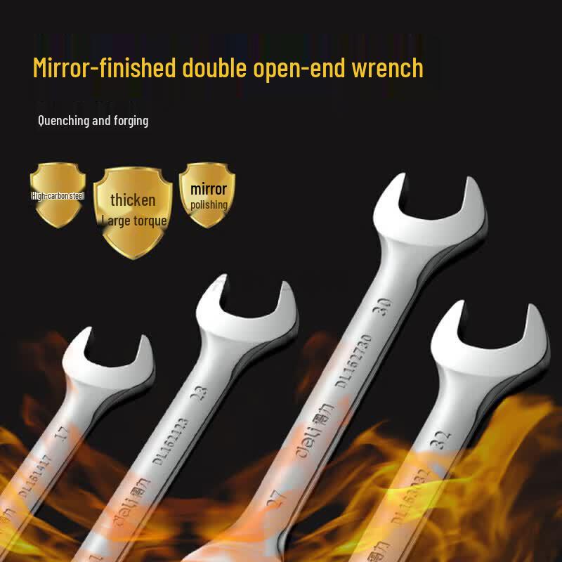 Deli Mirror Finish Double Open-End Wrench