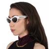 Versace Grey Mirror Gradient Cat Eye Ladies Sunglasses Ve4356 401 Y9 54 White
