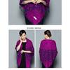 Ethnic Style Blue White Porcelain Faux Cashmere Scarf For Women Winter Autumn Travel Gift