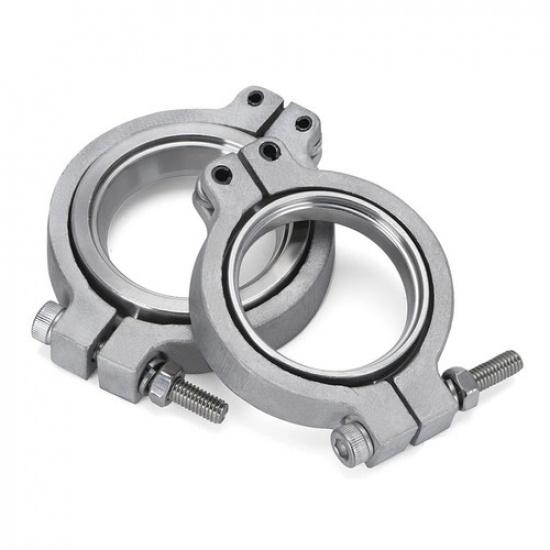 Inlet Outlet Flanges Clamps V-band Set Replacement For TiAL MVR 44MM Wastegate