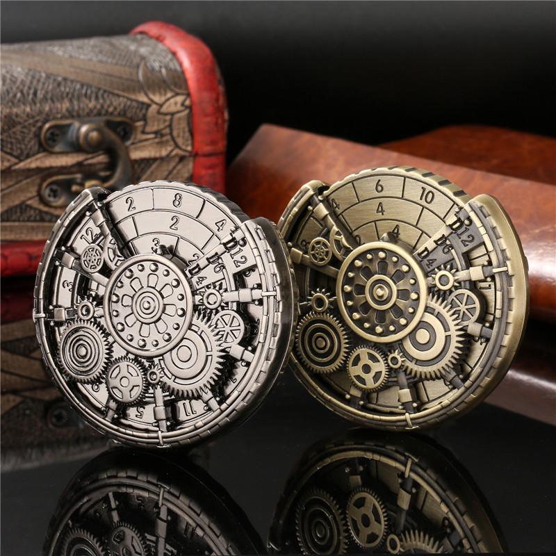 Steampunk Gear Design Dice Spinner Dice Turnable Rotating Roller for Role Play Gaming Accessory