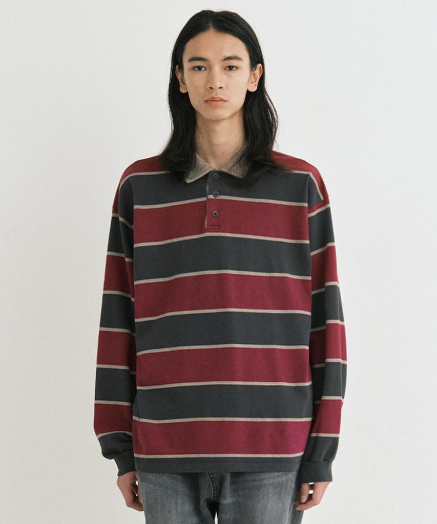 ENDOOR Vtg Stripe Polo Shirt (Vtg Beige)