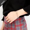 Glory_Arden [Unisex] Surgical Steel Asymmetrical Double Chain Bracelet / Ghmb-114