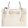 Michael Kors MK Carson Center Logo Charm Leather Tote Bag Small Women Tote Bags Beige 35S5G2ZS5T-BEI