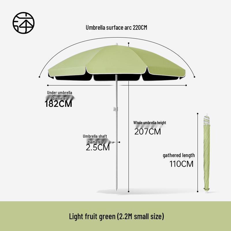 Large Outdoor Sunshade Commercial Stall Umbrella