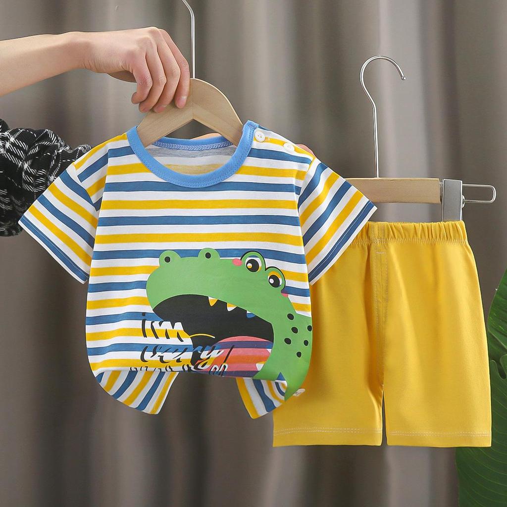 Kids Clothes Children's Sets Boys Girl T-shirt Shorts 2PCS Summer Cotton Short Sleeve Baby Children Clothing Toddler Suit