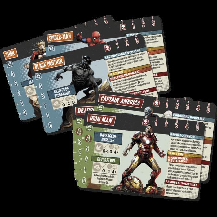 Jeu de société - ac-déco - marvel zombies (undead avengers) - coopératif - 1 à 6 joueurs - 60 min