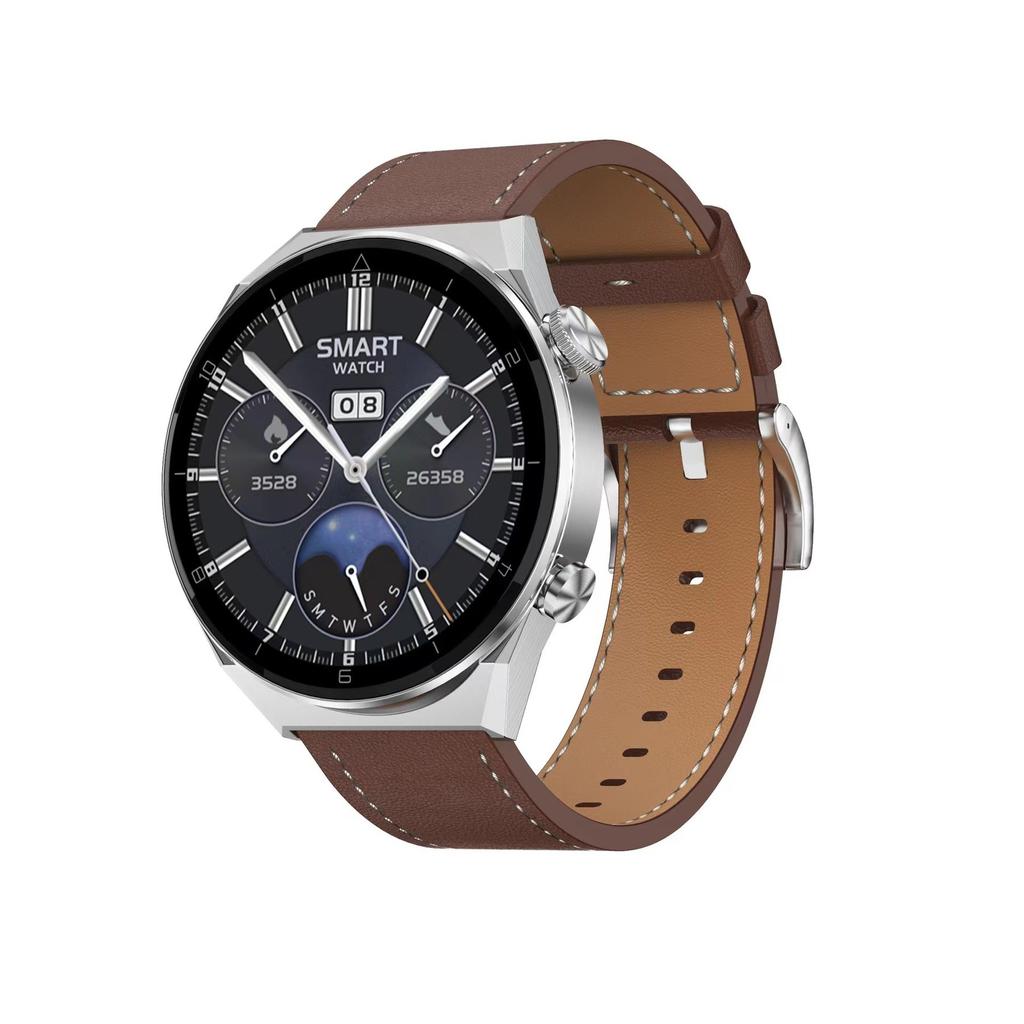 Luksus Smart Watch Herre 1,45 tommer IPS Trådløs Charing NFC Access Bluetooth Call AI Voice Fitness Armbånd Hjertefrekvens Smartwatch