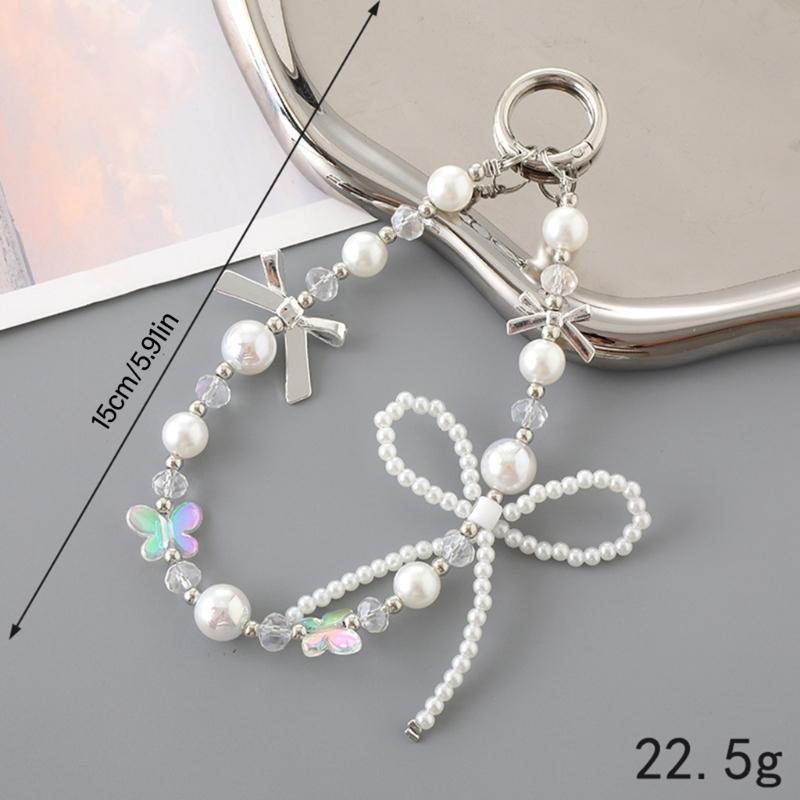 Style Phone Attachment Elegant Phone Pendant Modern Wristband Special Mobile Phone Beaded Pendant for Girl Student