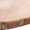 Natural Wood   Unfinished Wood Circles Ornaments Irregular Wood   with Bark