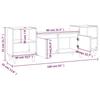 TV Cabinet in Sonoma Oak 160 x 35 x 55 cm Particleboard