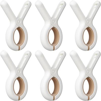 6/12Pcs Beach Towel Clips Plastic Clothespin Heavy Duty Laundry Clips To Keep Your Towel Clothes Blankets from Blowing Away