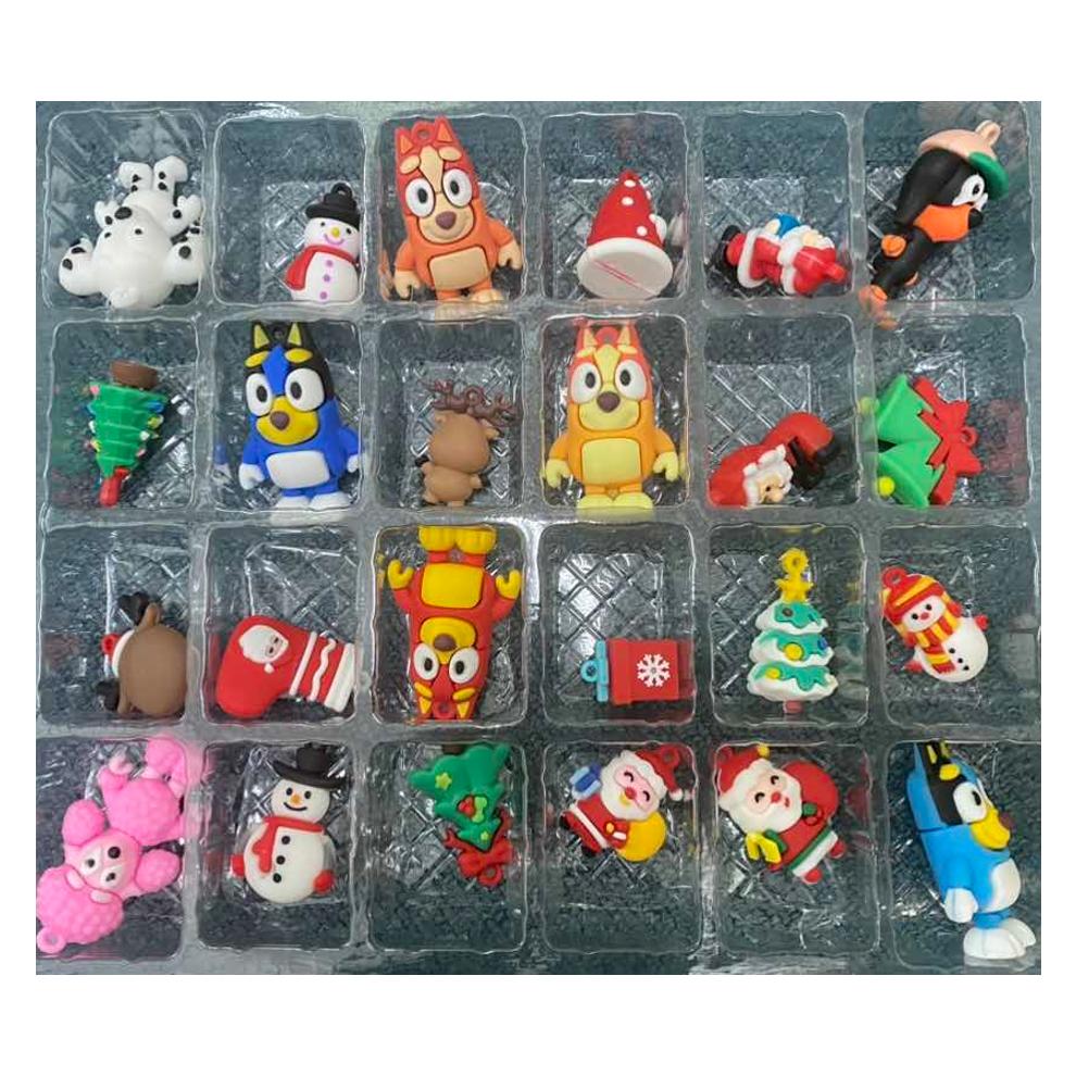 Christmas Advent Calendar Bluey Toys Xmas Dolls Countdown Calendar Kids Gifts