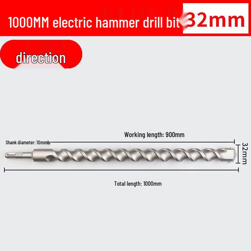 Two-Groove Round Handle & Four-Square Handle Concrete Hammer Drill Bit