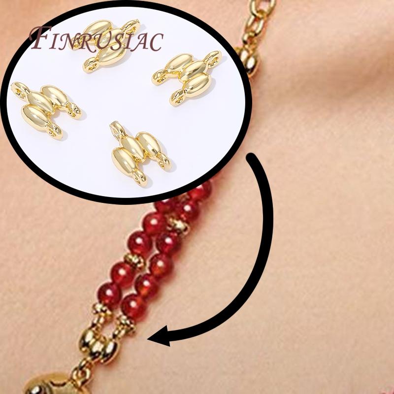 18K Gold Plated 2-row Connectors For Jewelry Making,Brass Connectors For Bracelets Accessories,DIY Necklaces Findings