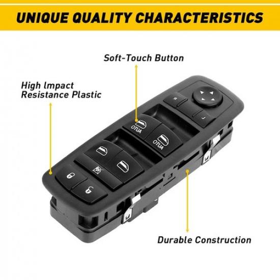 Master Power Window Switch for Dodge 2016 Ram 1500 2500 3500 4500 Driver Side
