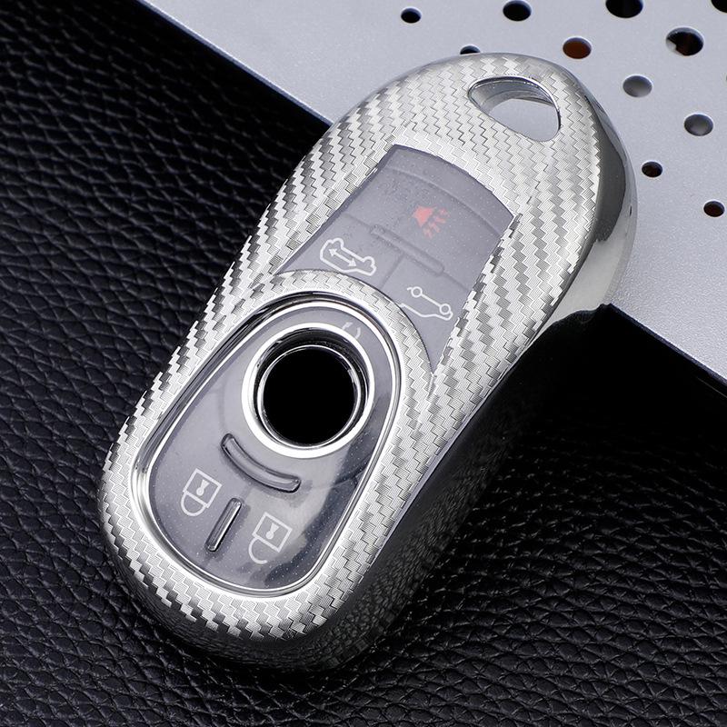 Carbon Fiber Buick Key Case for GL8, Envision, GX, Regal, and LaCrosse