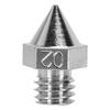 3D-Druckerdüse Passend für Raise3D N Pro2 Pro3 E2 Serie Spitze 0,2 mm Präzise Vernickelt Gehärtete Legierung Hotend Ersatz