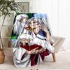 Inuyasha Theme Printed Blanket - Perfect for Couch, Bed, Travel & Outdoor Use | Machine Washable, Cozy & Durable.