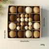 Christmas Tree Decor Flocking Balls Set With Multiple Colors For Holiday Festivities