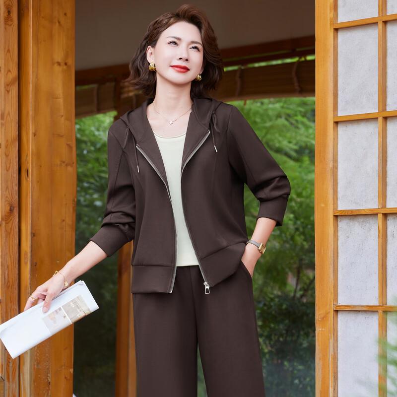 Women's Autumn Casual Hooded Two-Piece Set