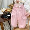 Autumn Korean Style Kids' Cargo Pants: Versatile, Casual, Long Pants for Boys and Girls