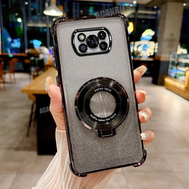 

Pocox3pro Роскошный чехол-держатель с покрытием для Xiaomi Mi Poco X3 Pro X3pro Pocox3 Nfc противоударный защитный силиконовый чехол-подставка Poko X 3 Poco X3 Pro