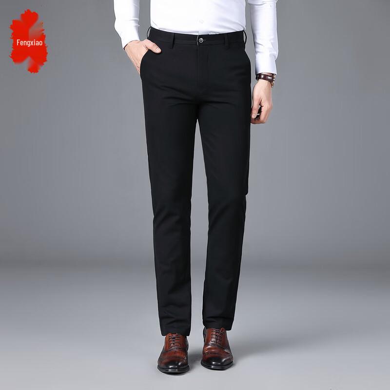 Men s Straight-Leg Casual Business Trousers 40