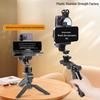 Dual-Sided Handheld Teleprompter Stand for Phone: Multifunctional Desktop Mount with Dual Camera and Subtitle Teaching Capability