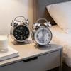 Twin Bell Loud Alarm Clock with Night Light Metal Frame Battery Operate Loud Desk Table Alarm Clock for Bedrooms Bedside Gifts