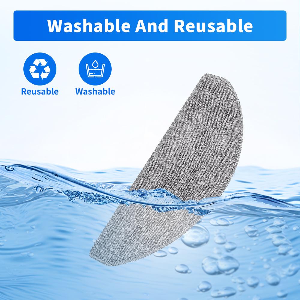 עבור שואב אבק רובוטי Xiaomi S20 E12 E10 B112 D106 E10C 3C Plus 3C Enhanced C103 אביזרים להחלפה של מטלית מיקרופייבר לשטיפה
