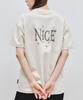 Keuleogsi Nice Print Drop Shoulder T-Shirt Putty Beige