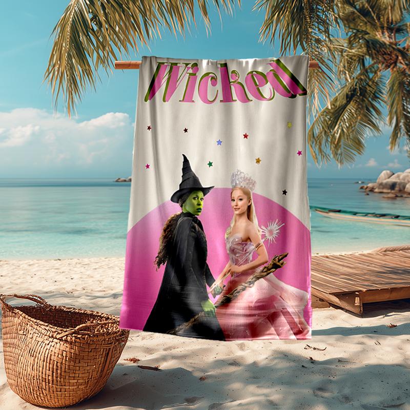 Ultra-Soft Beach Towel with Wicked Theme,Ideal for Pool - Camping, Diving - Perfect Travel Essential, Vibrant Beach Towel.
