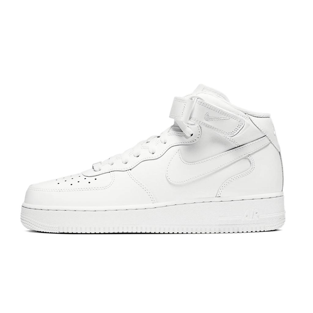 Nike Air Force 1 Rood Geluk Snel Paard Antislip Antislip Middelhoge Skateboard Schoenen Heren Wit Rood CW2289-111(Team1868-)