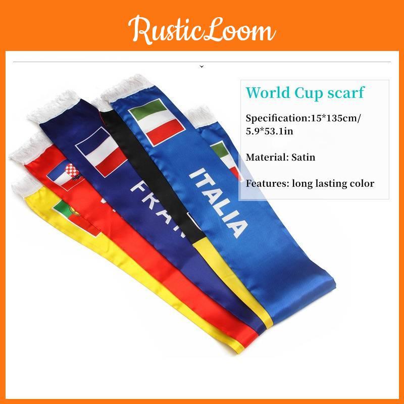 Zeigen Sie Ihre Unterstützung für Katar 2022 mit unserem Quastenschal im Nationalthema!