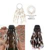 Vintage Style Feather Hair Accessory With Floral Design For Women Summer Wear