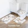 Marble Bathroom Sets With Shower Curtain And Rugs And Accessories, Abstract Grey Gold White, Modern, Gray Bathroom Decor Set