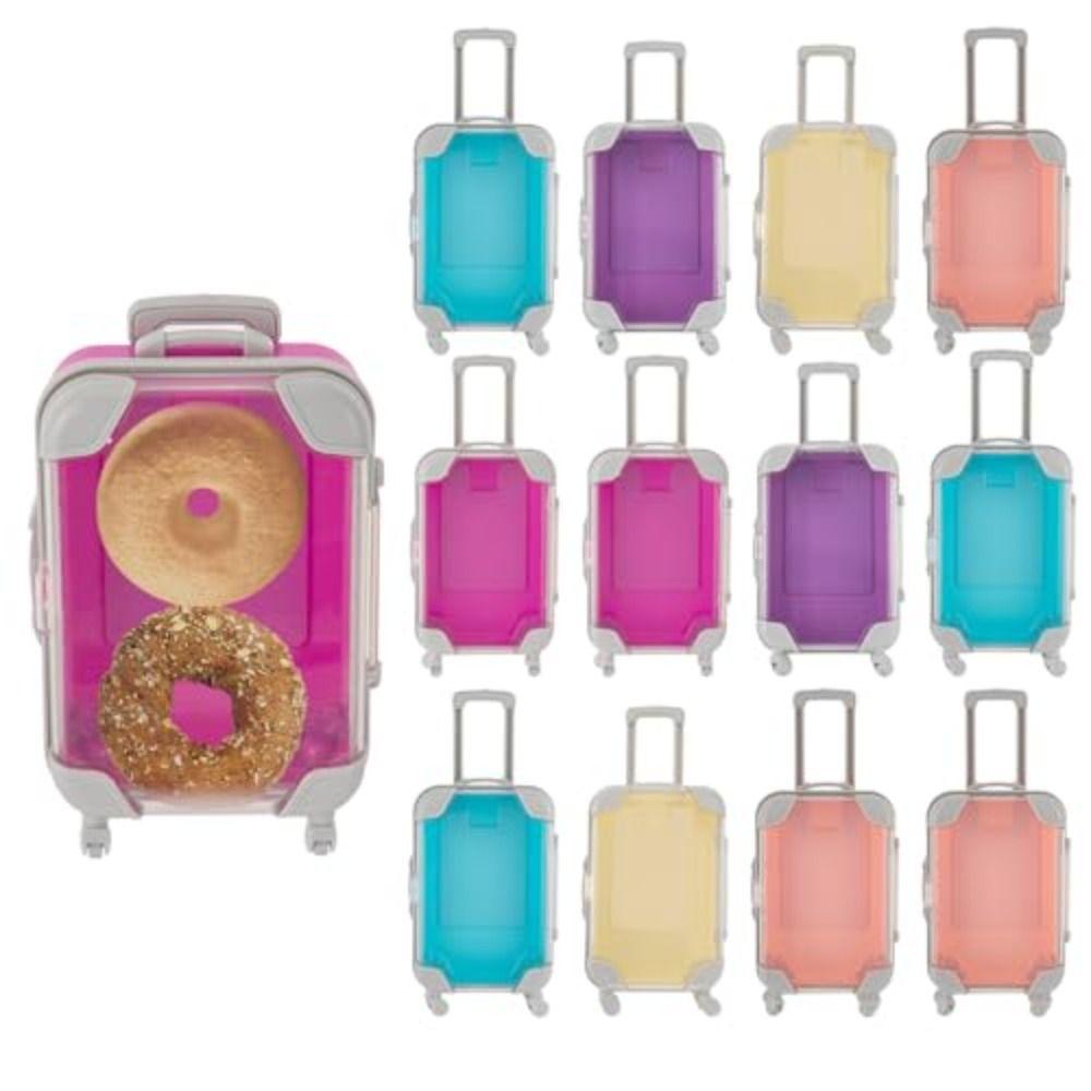 

Simulation Trolley Case False Eyelashes Packaging Boxs Miniature Makeup Brush Storage Case синій