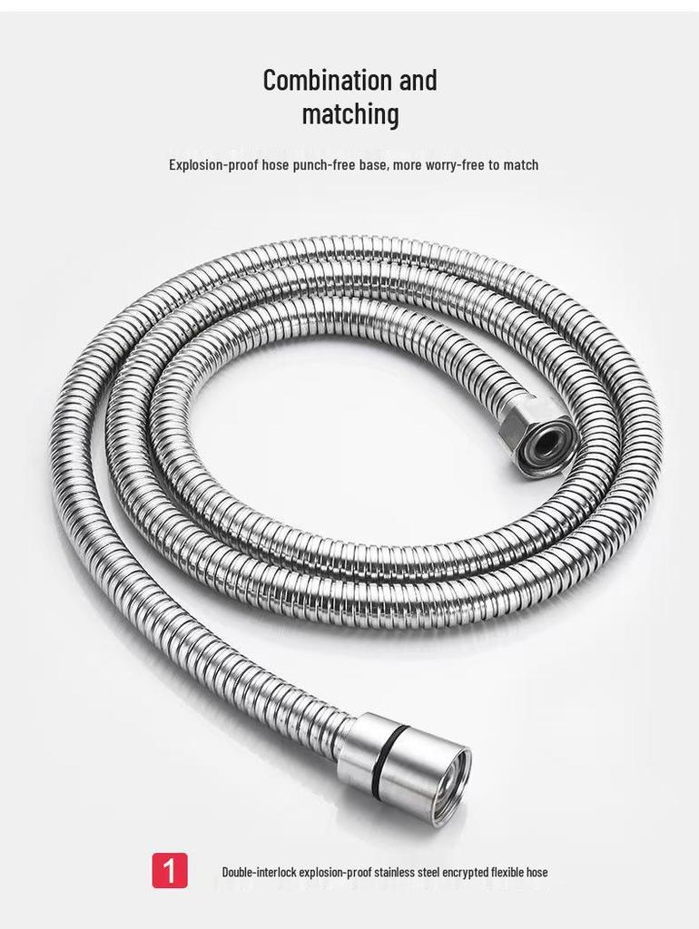 304 Edelstahl Handbrause mit Druckfilter und kleinem Taillendesign