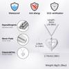 Fashion Cross Angel Wings Heart Pendant Necklace for Men Women Stainless Steel Creative Waterproof Jewelry Gift