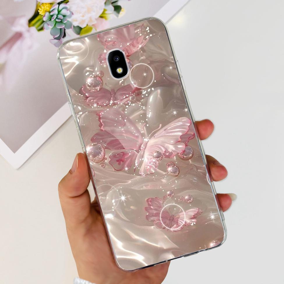 Case For Samsung J3 J5 J7 2017 Cover Cute Cartoon Cat Fashion Flowers Back Cover For Samsung Galaxy J7 2017 Phone Case